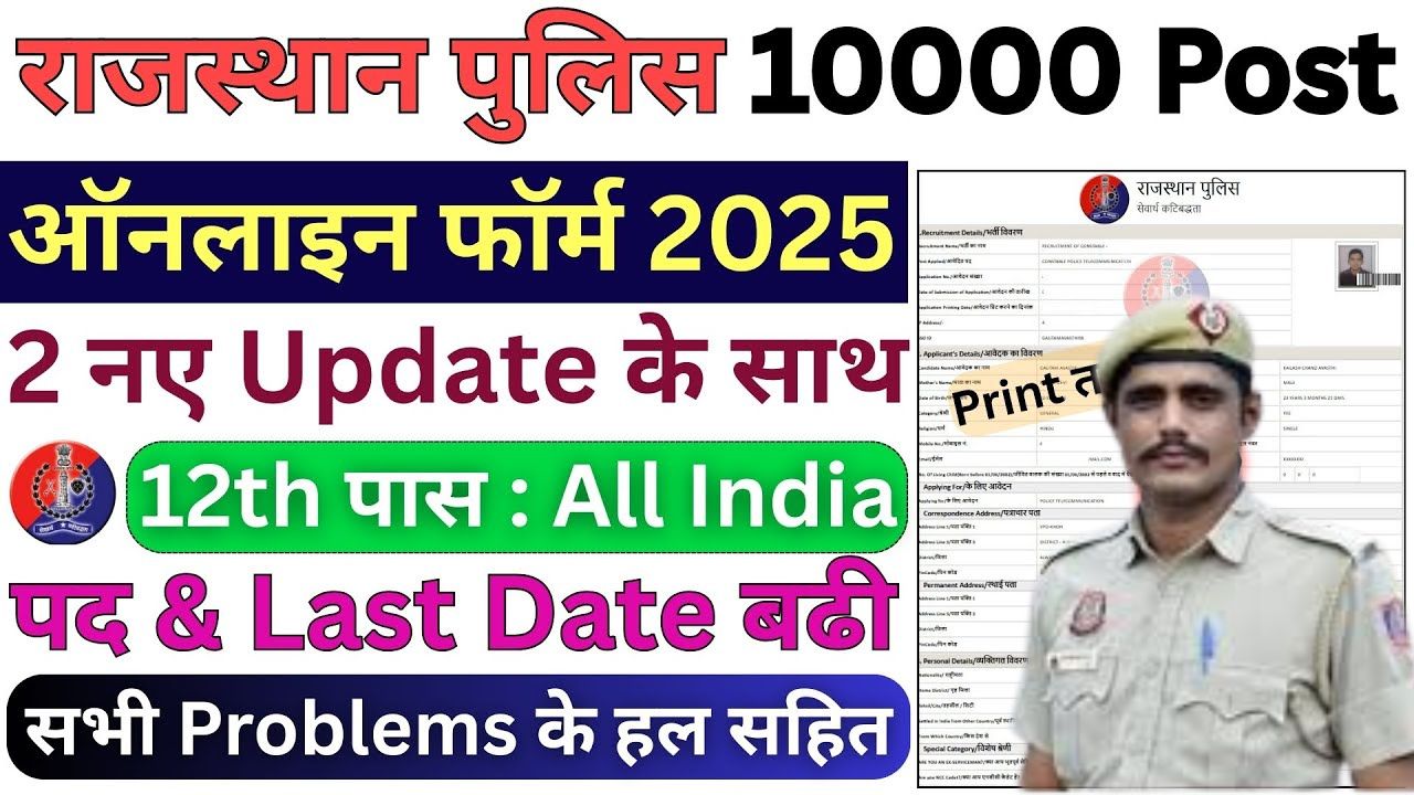 Rajasthan Police Constable Recruitment 2025